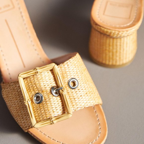 NEW DOLCE VITA Made In Brazil Lucey Heeled Sandals warm natural 252 3M2 - Picture 4 of 12